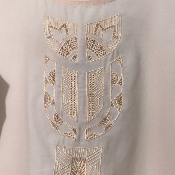 Blush blouse with embroidery detail - Picture 2 of 3